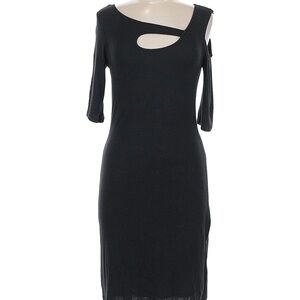 Elegant Black Midi Dress